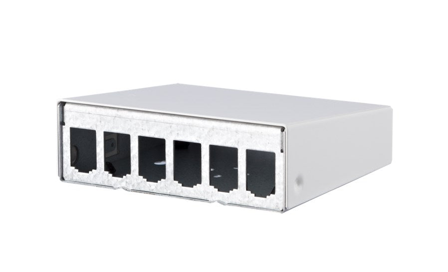 METZ CONNECT Modul AP-Gehäuse 6 Port reinweiß, unbestückt METZ CONNECT Modul AP-Gehäuse 6 Port reinweiß, unbestückt